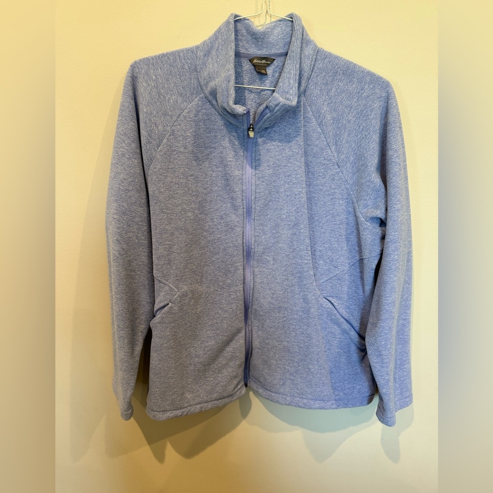 Eddie Bauer Women's Soft Blue Fleece Jacket 2XL